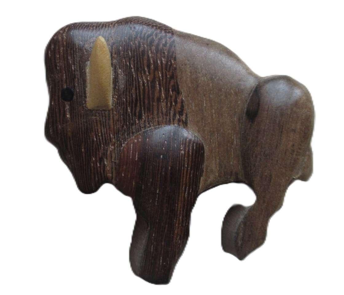 Calamita raffigurante un bisonte, simbolo dei miei traveling in the Usa